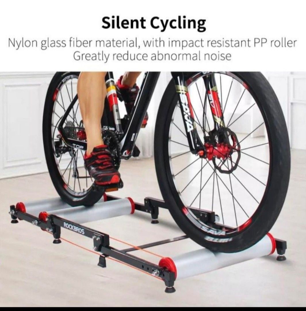 Rockbros Bicycle Roller Trainer, Sports Equipment, Bicycles & Parts