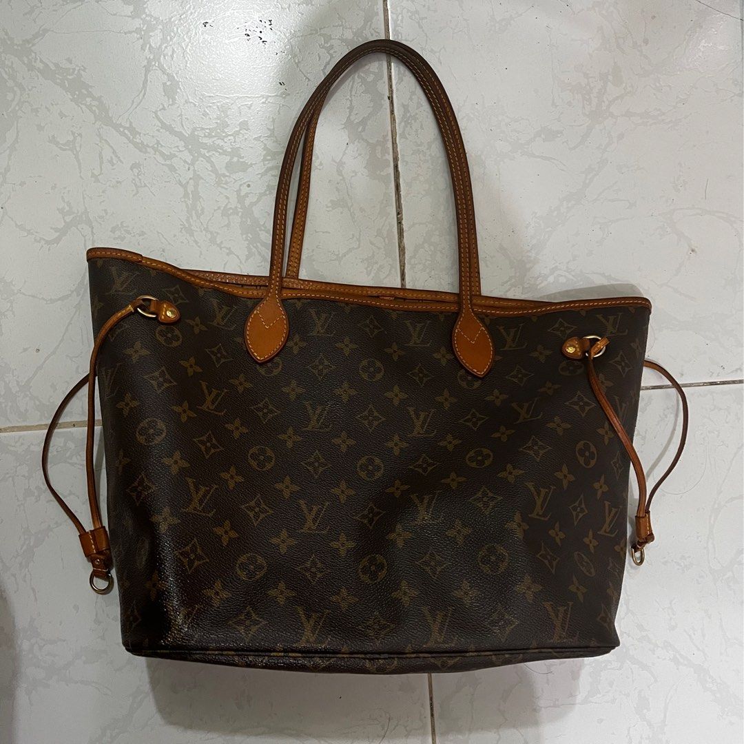 LV tote bag never full monogram, Luxury, Bags & Wallets on Carousell