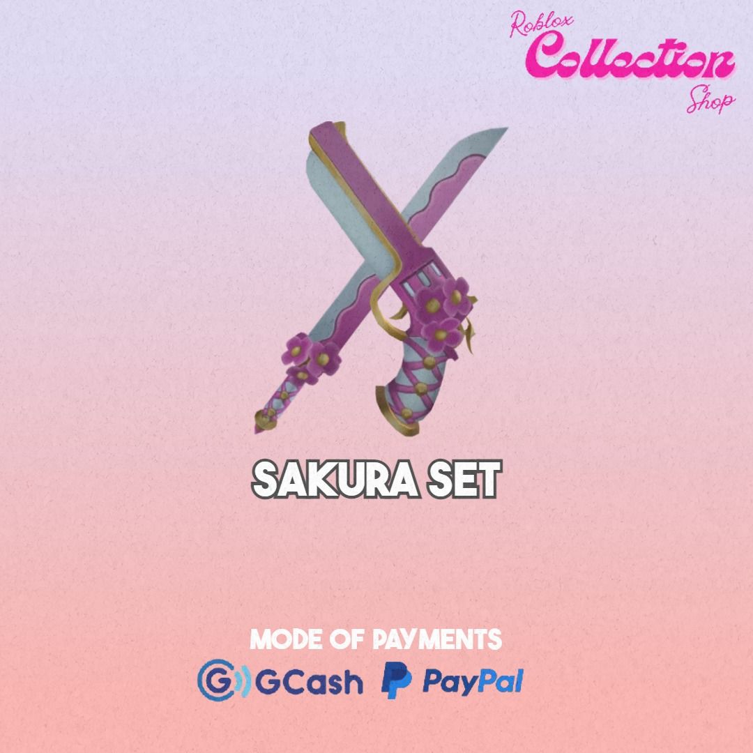 MM2 Sakura Set, Sakura & Blossom (2 Items) 2023 Murder Mystery 2 Roblox