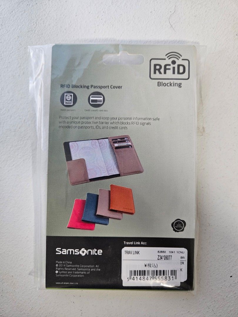 Samsonite RFID Blocking Passport Cover, Men's Fashion, Watches