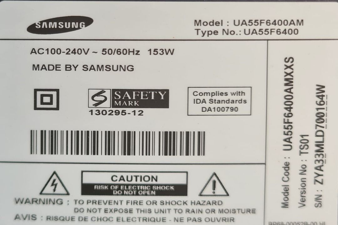 Samsung 55 inc old tv, TV & Home Appliances, TV & Entertainment, TV on ...