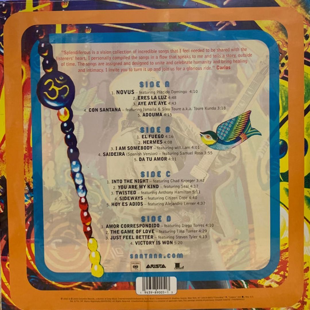Santana – Splendiferous (2x vinyl LP, Limited Edition, RSD), Hobbies &  Toys, Music & Media, Vinyls on Carousell