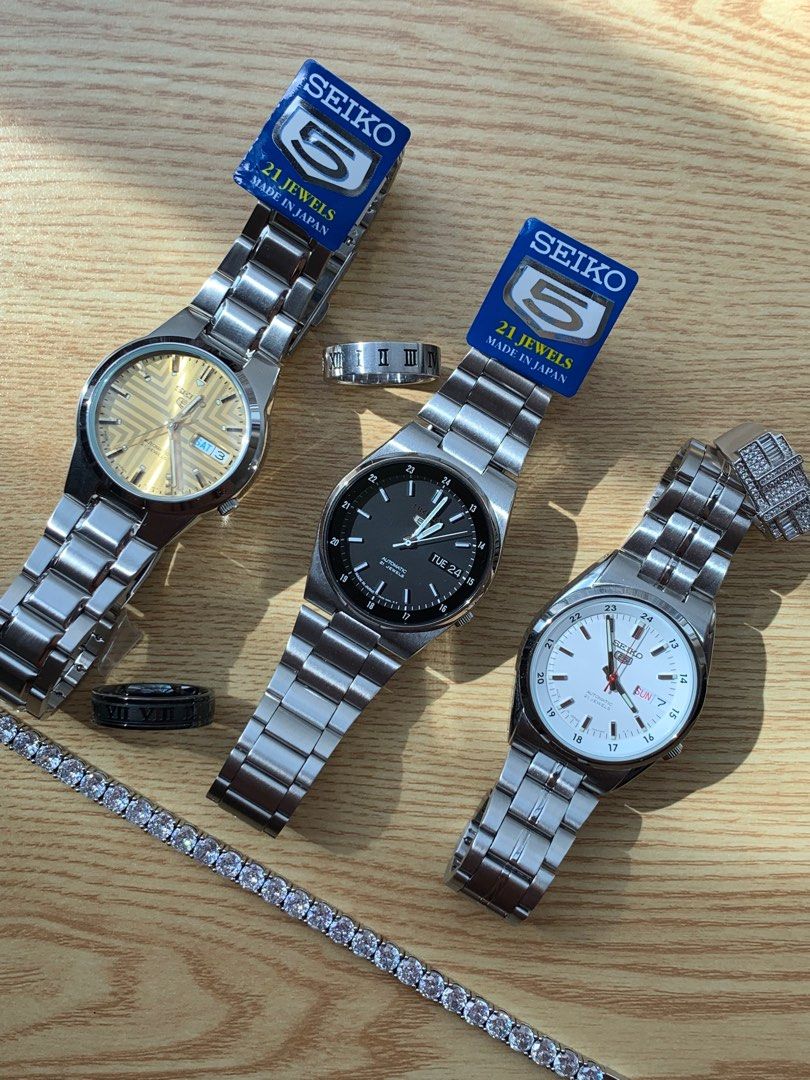 Vintage Seiko 5 INTEGRATED BRACELET