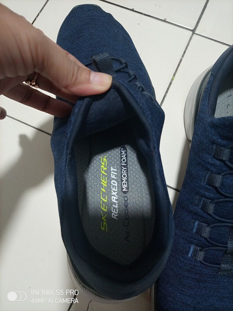 Skechers Dual Lite Relaxed Fit Memory Foam, Men's Fashion, Footwear