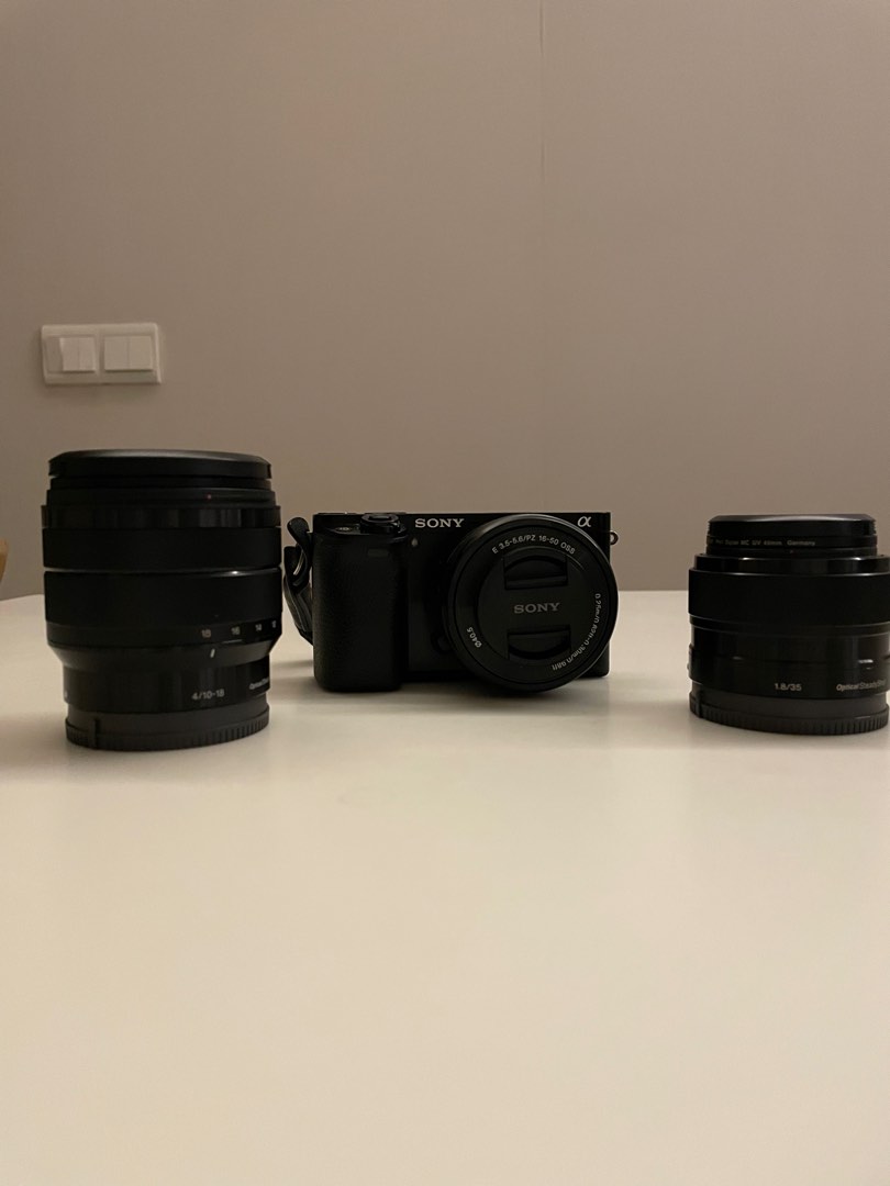 Sony A6000 mirrorless with lens bundle, Photography, Cameras on Carousell