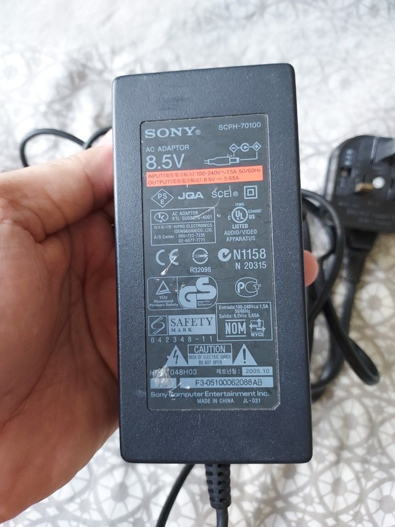 SONY PS2 AC ADAPTOR, Video Gaming, Gaming Accessories, Cables