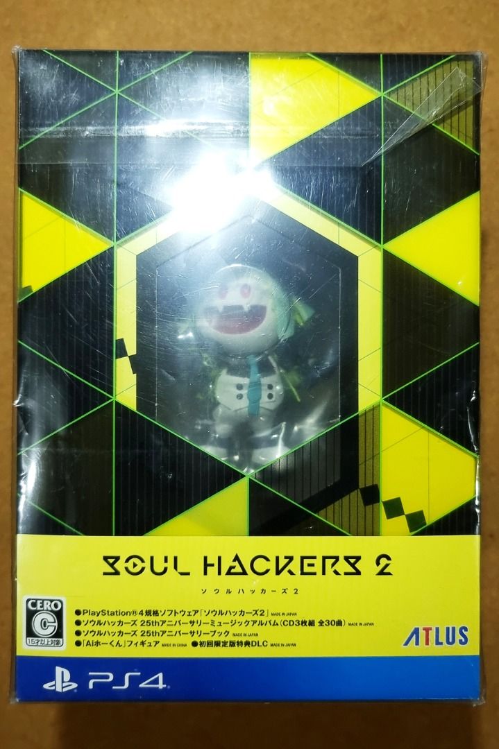 Soul Hackers 2 Limited Edition PS4 (Category: PlayStation) located in Pateros City. Submitted by pixel_eight (Listing ID 1233524409, Image 3). Description: Soul Hackers 2 Limited Edition PS4 (R2) Location: Can ship within Metro Manila Price: ₱1,900 Mode of payment: BPI, GCash, or LBC (COP) Condition: Item is like new and contents are complete. Contents: • Three-disc 25th Anniversary Music Album • 100-page 25th Anniversary Book • Aiho-kun Figure •