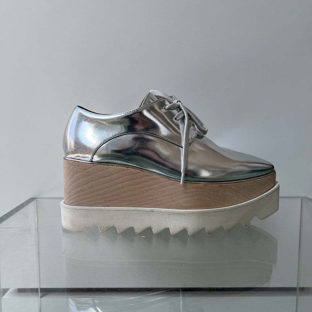 Stella McCartney Wedges Silver Size 36