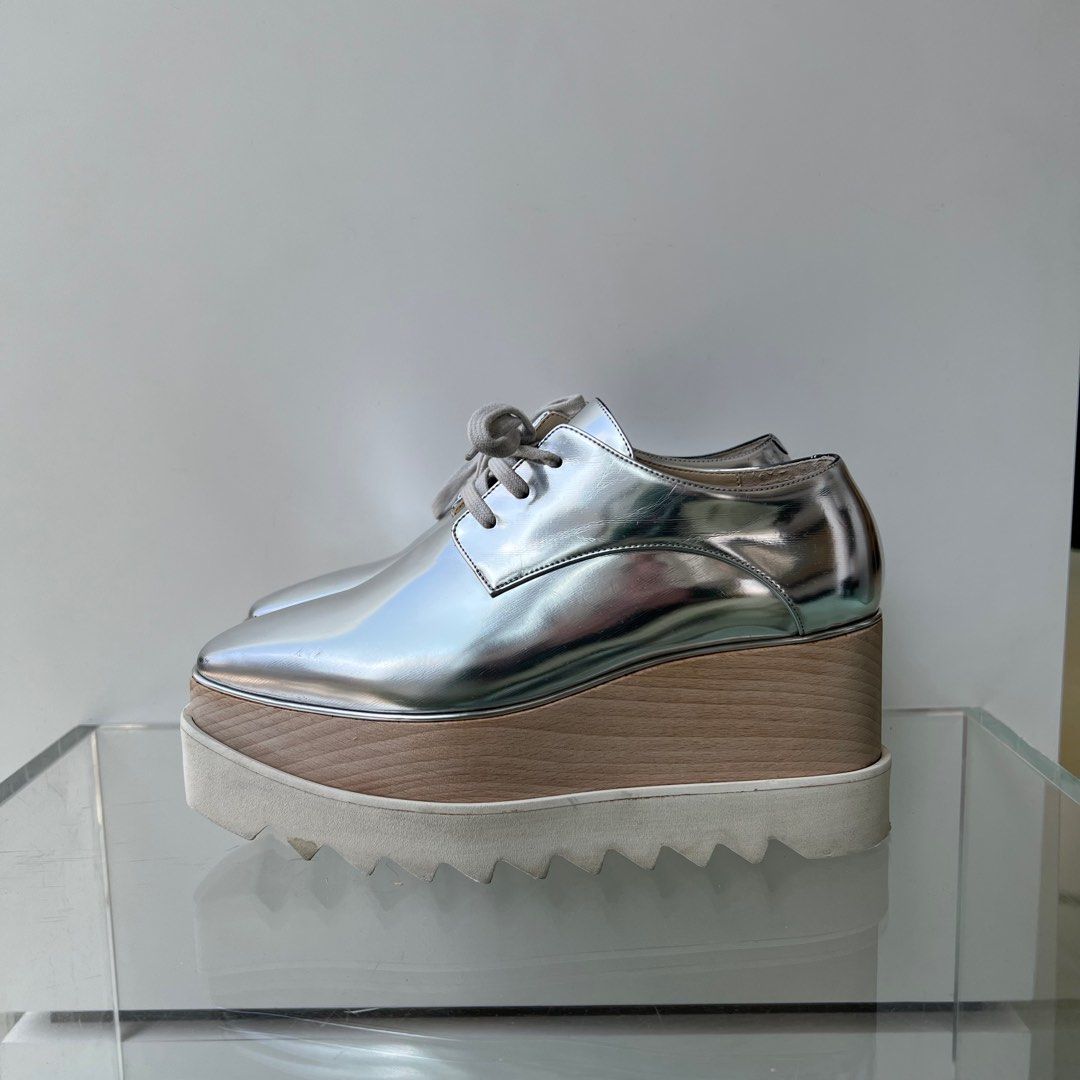 Stella McCartney Wedges Silver Size 36