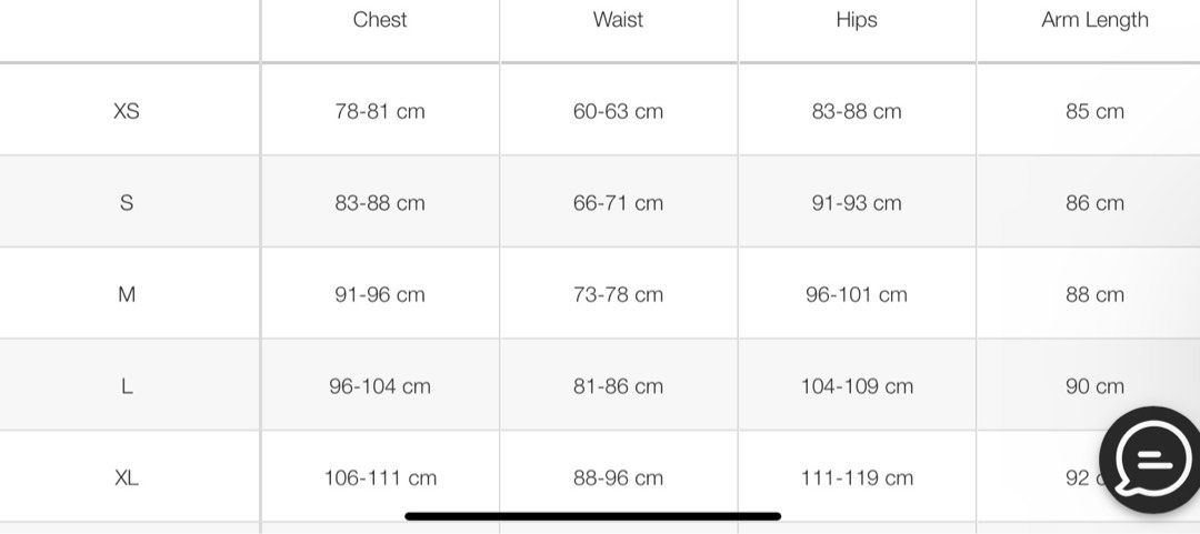 North face online ladies size chart