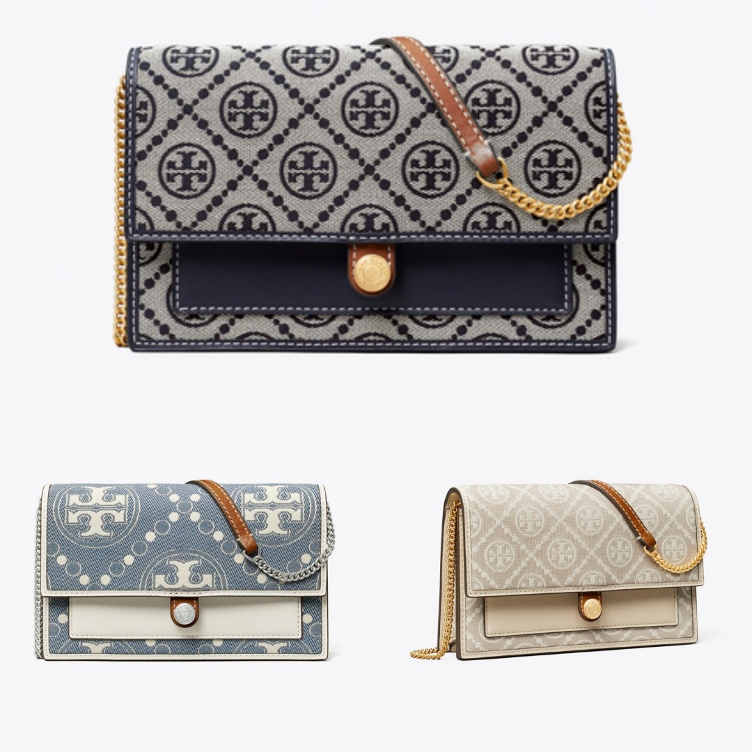 T Monogram in Jacquard with Fine Leather Trim Zip Camera Bag (Tory Burch  79356), Women's Fashion, Bags & Wallets, Cross-body Bags on Carousell