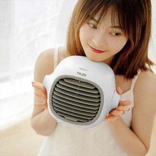 TYLEX XM32 Portable Lemon Air Cooling Mini Fan 200mL Tank Capacity Air Refreshing Low Noise Air Conditioner DC5V Type-C Input Air Cooler