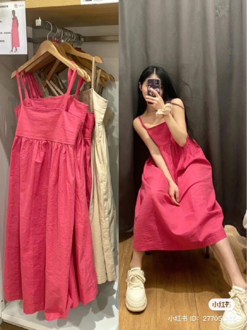Uniqlo shop pink dress