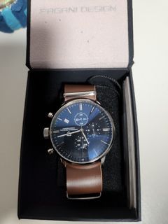 Unused Pagani Design Watch Blue Chronograph Dial
