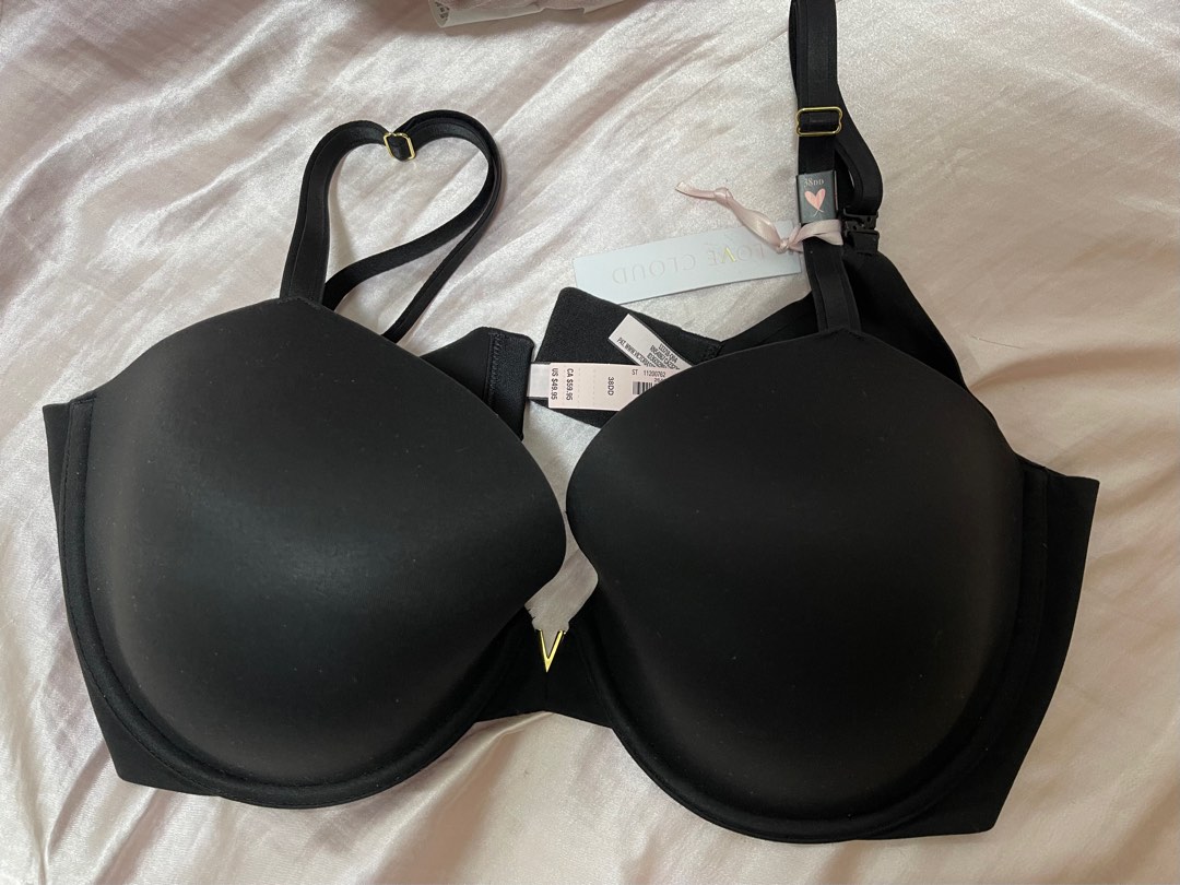 Victoria's Secret uplift semi Demi black bra 38D