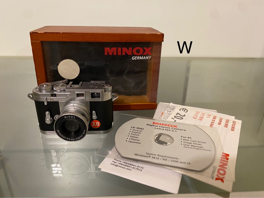 W) 超小型MINOX DCC Leica M3 3.0 Minox 數碼相機digital camera 3百萬