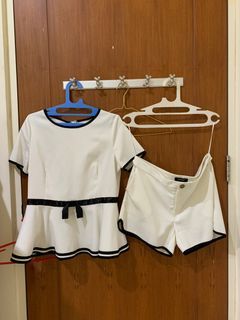 White Top and Pants from Maje