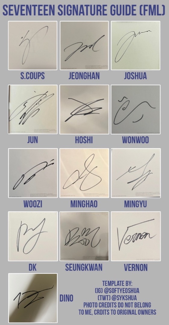 WTT SEVENTEEN FML SIGNED ALBUM POSTCARD, Hobbies & Toys