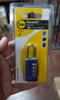 Yale luggage lock combination resettable lock YE3C/20/4/121  20mm 4 digits colors:  blue gray black red
