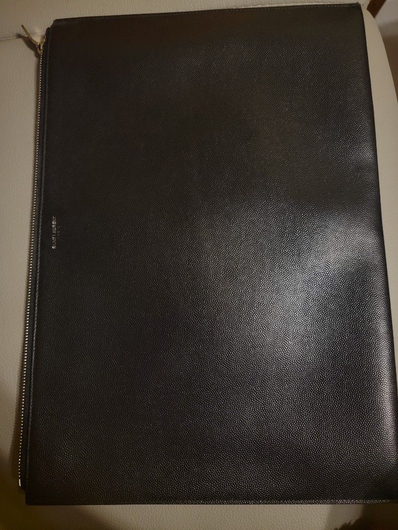YSL男手提包SAINT LAURENT 397294 Zip tablet sleeve Clutch bag black