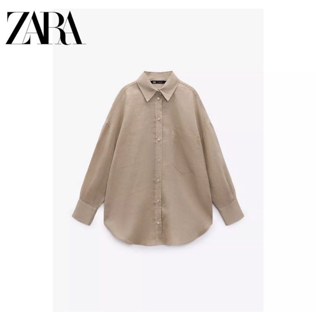 ZARA LINEN SHIRT (insipired), Women's Fashion, Tops, Shirts on