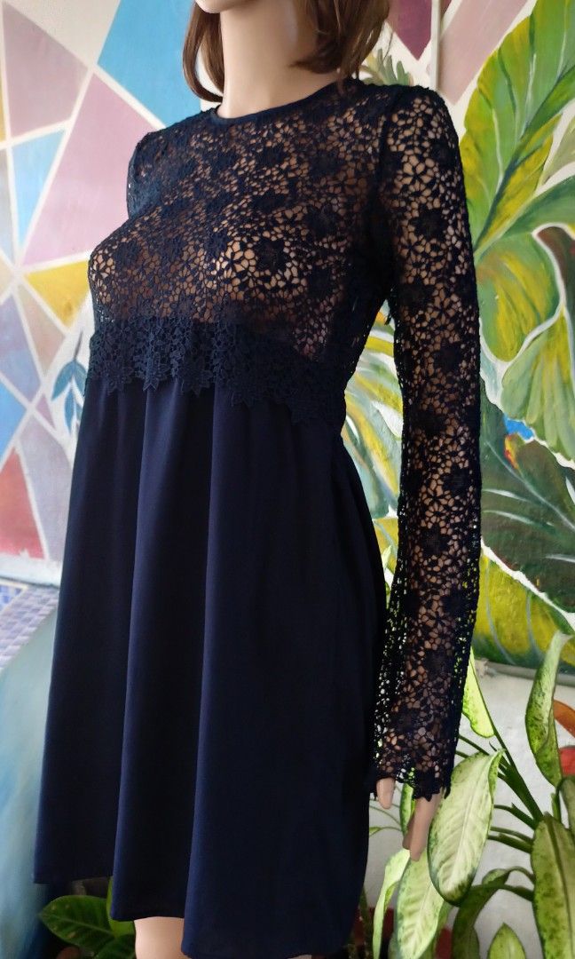 Zara Navy Blue Lace Dress, Women's Fashion, Dresses & Sets, Dresses on Carousell Zara Navy Blue Lace Dress, Women's Fashion, Dresses & Sets, Dresses on Carousell