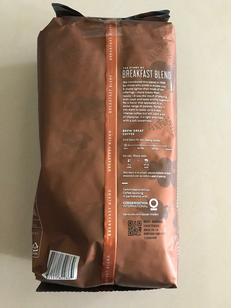 好市多星巴克早餐綜合咖啡豆/1.13kg/2023/10/19黃金烘焙豆/2023/10/21, 哩哩扣扣, 其他在旋轉拍賣