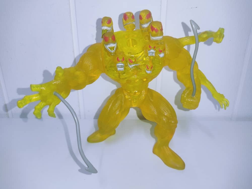 1996 VENOM THE MADNESS TOY BIZ MARVEL TRANSLUCENT YELLOW VENOM S17