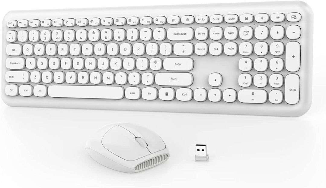 2.4G USB Wireless Keyboard and Mouse Combo, Computer Keyboard and Mice ...