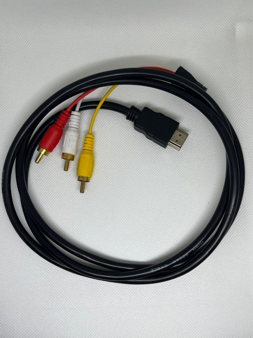 50cm HDMI to 3 RCA Cable Video for Tv, Computers & Tech, Parts ...