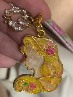 迪士尼長髮公主樂佩吊飾