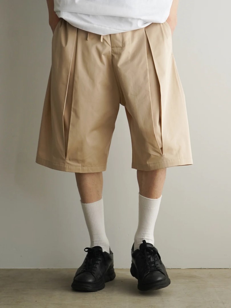 減價 限時！英國製 限時代訂 Sage nation Sagenation BOX PLEAT shorts TROUSER, 男裝, 褲