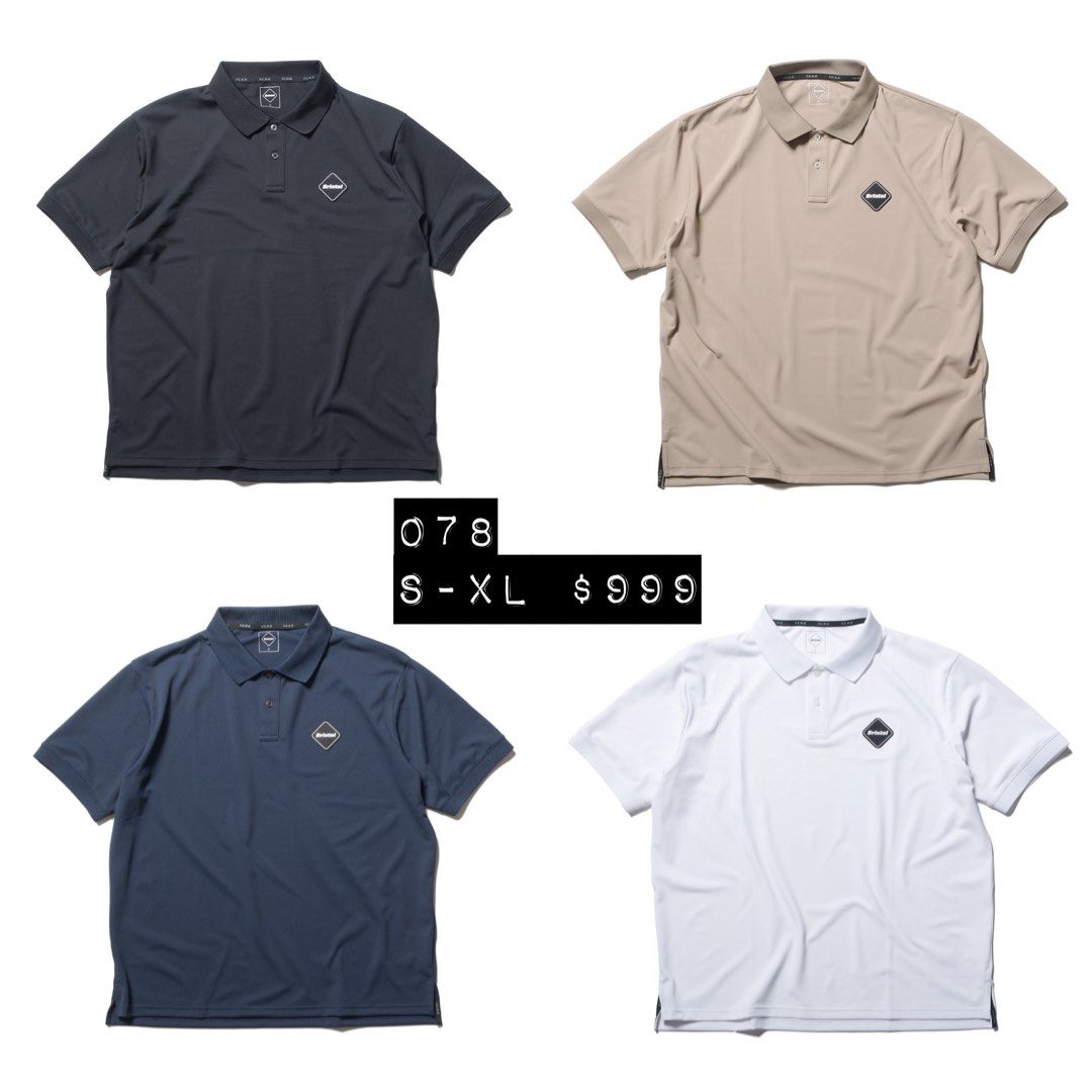 FCRB 23SS BIG LOGO WIDE POLO L 新品-