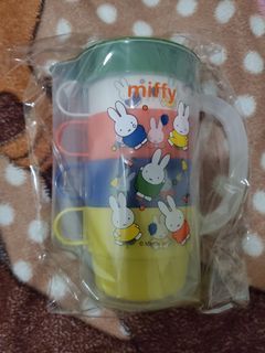 日本 Skater Miffy 米菲兔  兒童 膠 水杯 連 水壺 套裝 1套