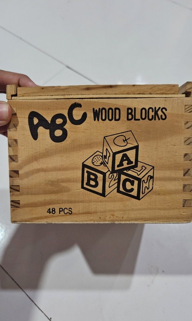 ABC Wood blocks, Hobbies & Toys, Toys & Games on Carousell