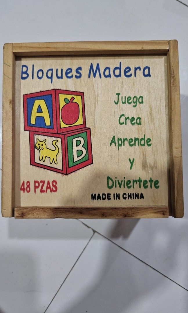 ABC Wood blocks, Hobbies & Toys, Toys & Games on Carousell