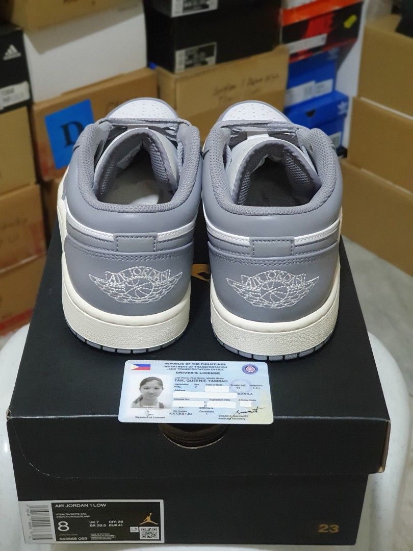 Air Jordan 1 Low Vintage Grey size 8 US men Men s Fashion