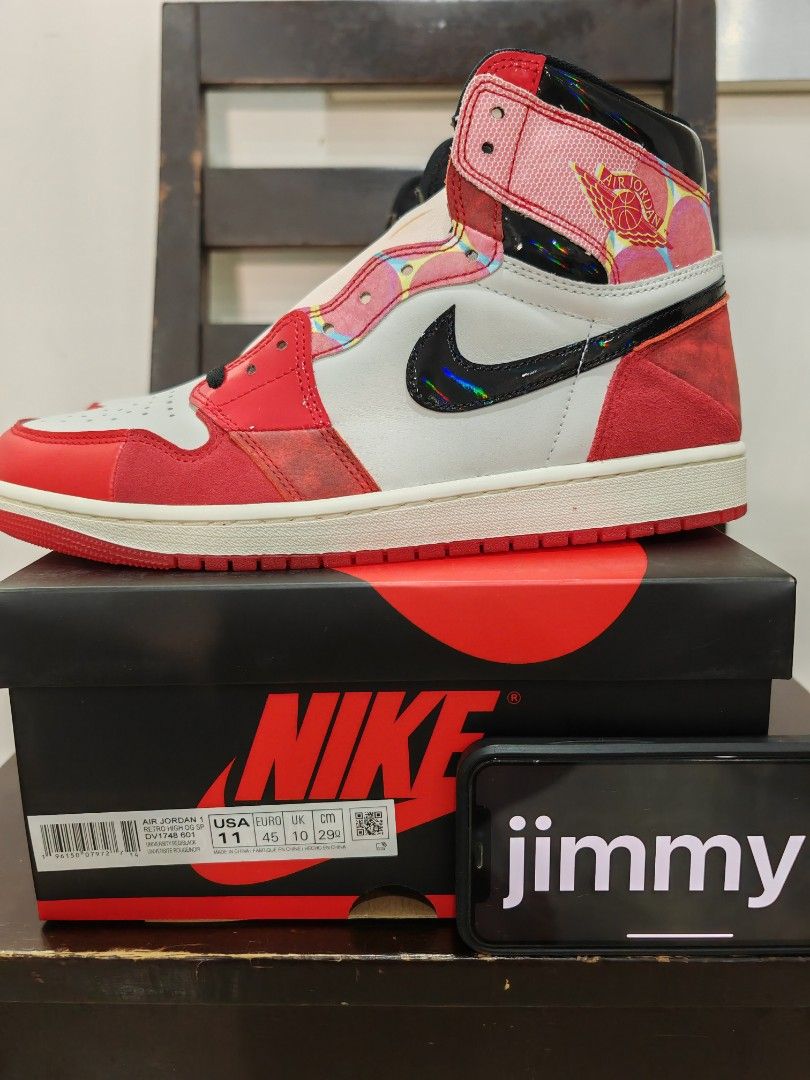 Jordan 1 spiderman uk sales