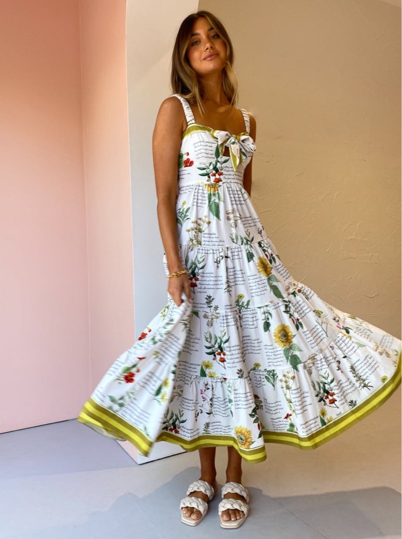 Alemais Rosie Midi Dress, Women's Fashion, Dresses Sets, Dresses