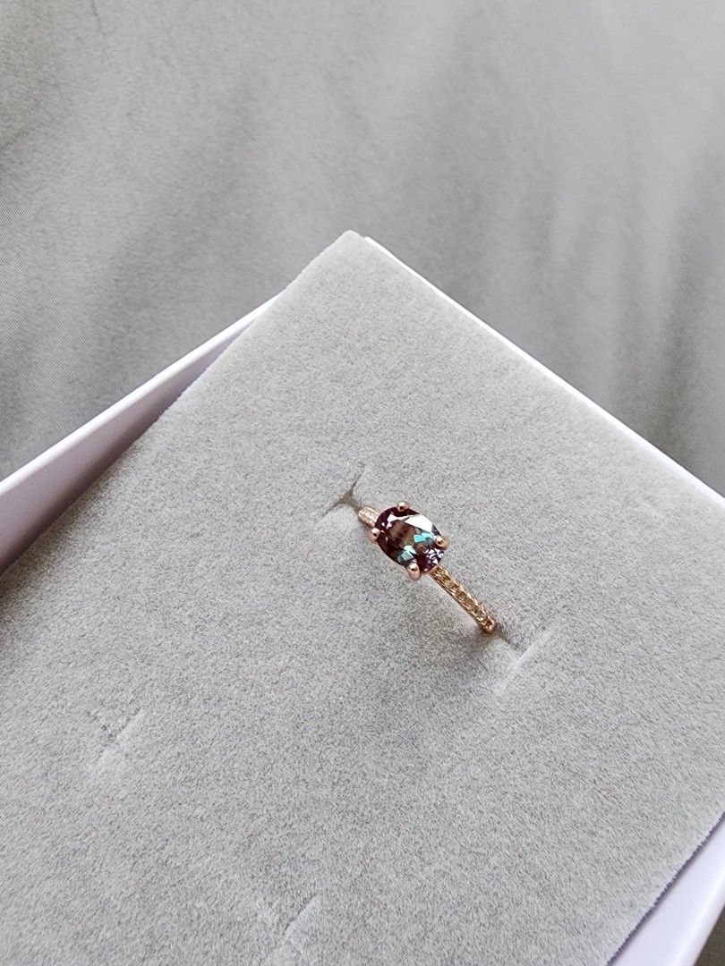 Alexandrite gold clearance ring