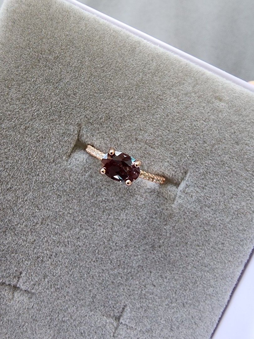 Alexandrite and cheap garnet ring