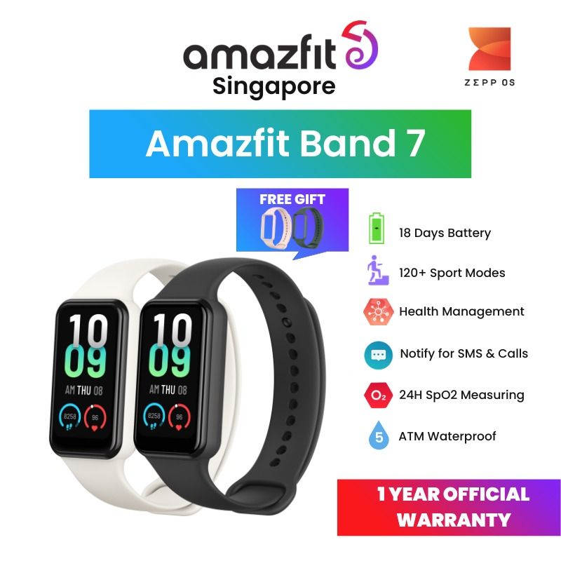 Amazfit Replacement Band for Amazfit Band 7 Fitness Tracker, Sport Band  Silicone Wristbands Strap for Women Men, Pink Medium
