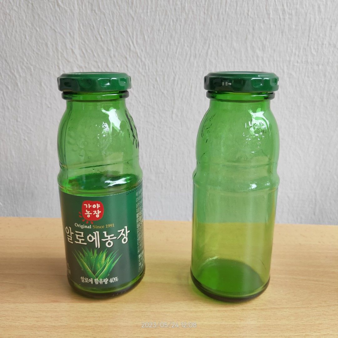 Amber Glass, Green Glass, Clear Glass Beverage Bottles, Furniture
