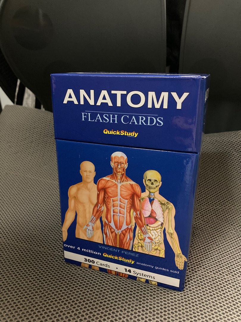 Anatomy flash card (Quick Study), 興趣及遊戲, 書本 & 文具, 教科書 Carousell