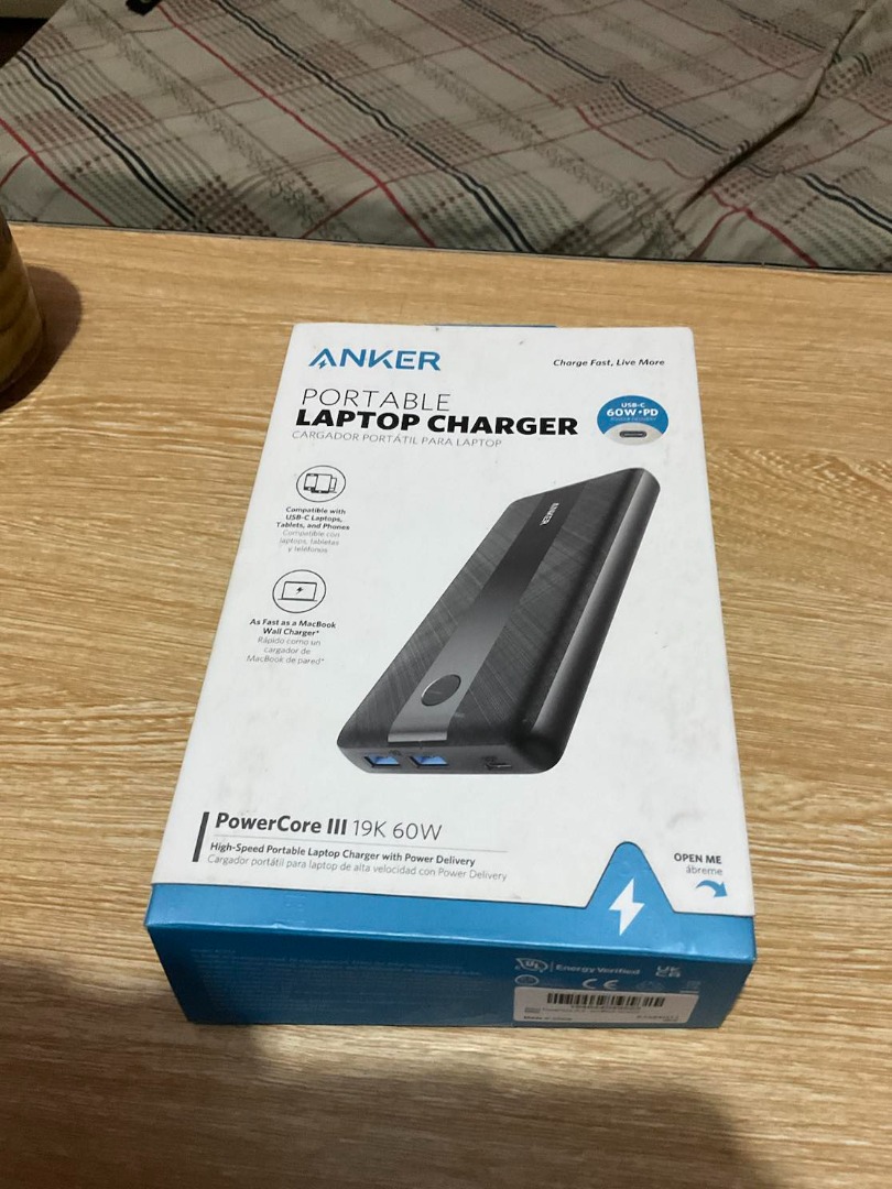 Anker Portable Charger (Power Core III 19K 60W) and PowerPort III Nano