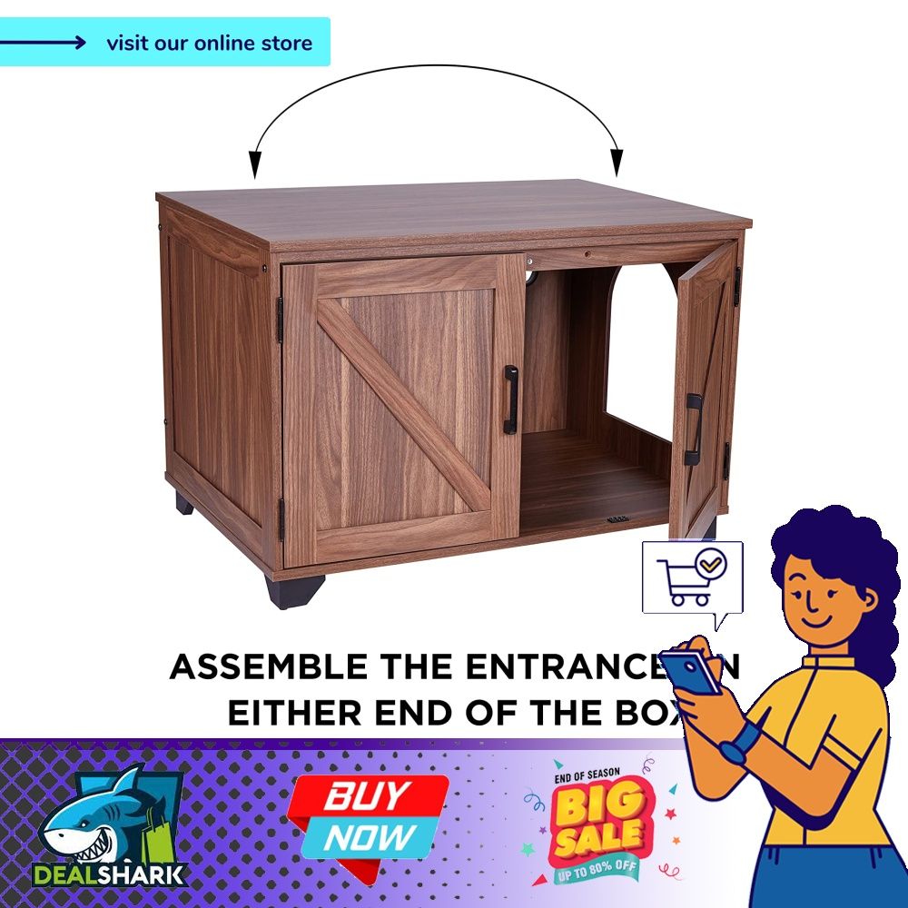 Arf pets cat sales litter box enclosure