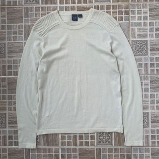 ARMANI EXCHANGE BEIGE KNIT SWEATER