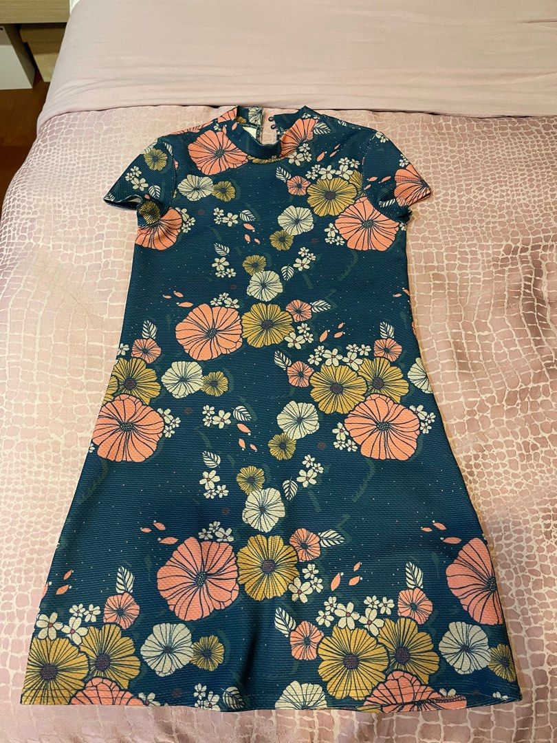Asos Floral Modern Qipao Dress