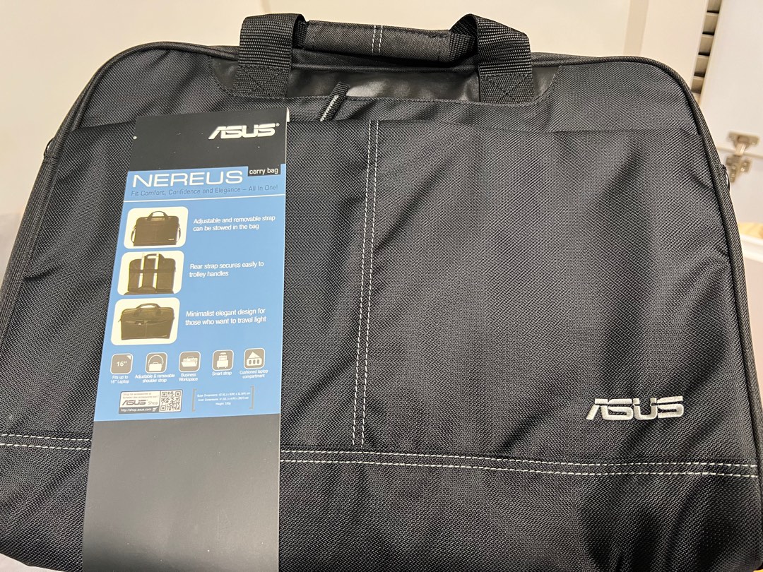 Asus Nereus laptop carry bag 16 inch, Computers & Tech, Parts