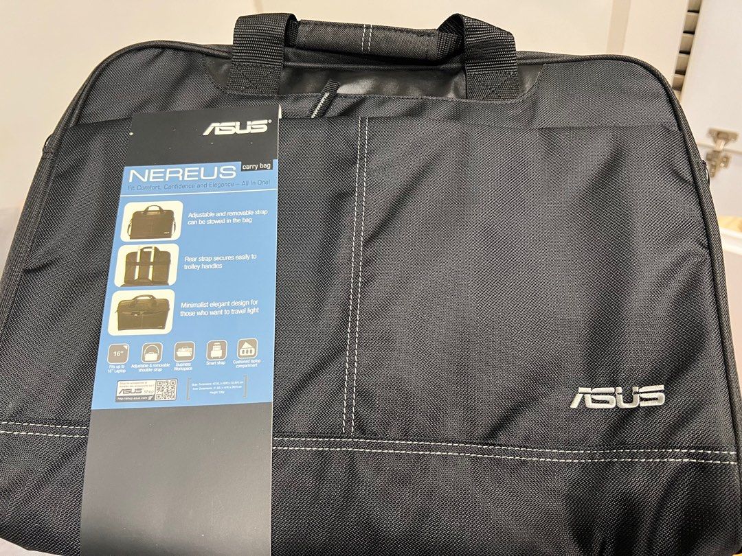 Asus Nereus laptop carry bag 16 inch, Computers Tech, Parts